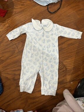 Little English Boys Bunny Romper 9M